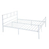 Single Double Bed Metal Frame 3ft 4ft6 Bedroom Furniture with Sprung Mattress