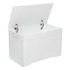 Large White Wooden Toy Box Children's Storage Chest Nursery Kid's Bedroom Unit