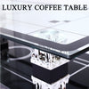Lux Coffee Tables BlackWith Shelf Rectangle Modern Contemporary For Living Room