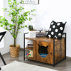 Large Cat Litter Box Enclosure Furniture Wooden Kitty Washroom Hidden Cabinet