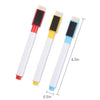8 Colours Assorted Magnetic Whiteboard Marker Pens Dry Wipe Eraser Set Low Odour