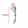 SHOWER HEAD HIGH PRESSURE CHROME WATER SAVING TURBO BATH BATHROOM UNIVERSAL FIT
