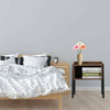 Industrial Bedside Table Storage Shelf Vintage Nightstand End Table Side Cabinet