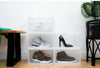 BiGDUG Shoe Boxes Clear Plastic Storage Containers 22h x 36w x 29d cm Heavy Duty