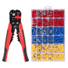Terminal Kit Connector Electrical Stripper 500 Wire Ratchet Crimp Plier Tool Set