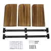 Rustic Wood Corner Shelf Home Display Storage Rack Wall Floating Shelf 3 Tier UK