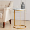 Gold Coffee Table Cabinet Lamp Small Side End Table Nightstand Telephone Table
