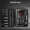 94pc 1/4" 1/2" Socket Ratchet Screwdriver Bit Tool Set with Case for Car Repair
