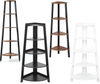 4, 5 Tier Corner Shelf Bookshelf Display Storage Stand Rack Ladder Home Office