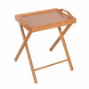 Durable Bamboo Folding Wood Tray Dinner Table Coffee Serving Snack Tea Stand