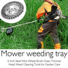 6" Trimmer Head Grass Strimmer Steel Wire Wheel Mower Weed Brush Cutter Outdoor