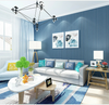 Modern Style Solid Color Wallpaper Non-woven Textured Plain 10m For Living Room