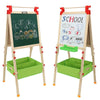 Children Two Sided Easel BlackBoard Magnetic WhiteBoard with Storage Tray & Kits