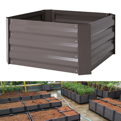 Steel Raised Plant Bed Garden Flower Planter Vegetable Box Planting Grow Bag NEW