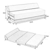 Single Double Fold Out Chair Z Bed Futon Couch Sleepover Guest Mattress Washable