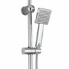 Stainless Steel Dual 2 Mixer Shower Heads Rainfall Rail Hose Riser Kit Valve