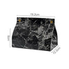 Leather Tissue Box Cover Marbling Napkin Paper Holder Case for Home Hotel Office