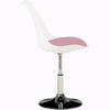 Adjustable Cushioned Chair Swivel Stool Desk Office Bedroom Dining Vanity Pink