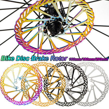 UK Bike Disc Brake Rotor 160/180/203mm Bicycle Hydraulic Disc Pad Floating Rotor