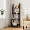 4 Tier Corner Shelf Ladder Bookcase Shelving Unit Storage Rack Plant Stand Brown