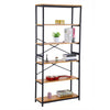 Industrial Bookshelf 6 Tier Ladder Shelf Metal Display Rack Storage Shelving UK