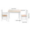 CHILDREN DINING TABLE AND 2 CHAIRS SET QUALITY WOODEN HOME KITCHEN FURNITURE