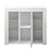 Modern LED White High Gloss Sideboard Storage TV Stand Cupboard Cabinet Unit