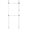 Telescopic Wardrobe Organiser Hanging Rail Clothes Rack Adjustable Storage