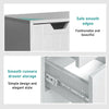 White Bedroom Bathroom Cabinet Cupboard Storage Dresser 4 Drawer + 1 Door Unit