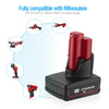 2X For Milwaukee M12 12V Battery XC 5.0 Ah Li-ion High Capacity M12B6 48-11-2460
