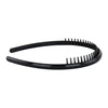 Neutral Black Spiral Wave Hair Band Toothed Headband Sports Women Men