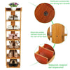 7 Tier Shoe Rack Storage Shelf Corner Shoes Cabinet Organiser Stand Unit Wood