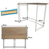 Folding Computer Desk Wooden Foldable Study Table Laptop PC Table Home Office