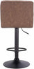2x Bar Stools Bar Chairs Breakfast Stools for Kitchen Leather Adjustable Swivel