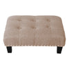 Upholstered Fabric Footstool Bench Ottoman Pouffe Chair Chesterfield Style Seat