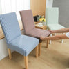 Stripe Dining Chair Covers Washable Stretch Chair Slipcover Removable Cover