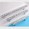 Diamond Crystal Chrome Drawer Pull Handles Cupboard Door Knob Cabinet Wardrobe