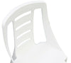 Set Of 4 Plastic Bistro Chairs Garden Chairs Stacking Banqueting Chairs White