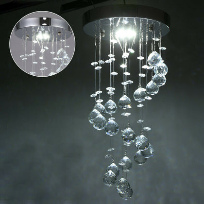 Modern Chandelier Acrylic Crystal Light Shades Droplet Ceiling Lampshade Pendant