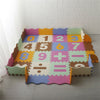 EVA Foam Puzzle Play Mat w Borders Kids Multi-Color Safe Baby Padded Floor Tiles