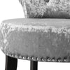 Plush Crushed Velvet Dressing Table Chair Stool Makeup Vanity Seat with Backrest