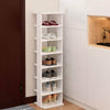 Kids Shoe Cabinet Wooden Storage 7 Tiers Hallway Door Footwear Rack Stand UK