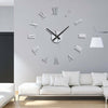 3D DIY Extra Large Roman Numerals Luxury Mirror Wall Sticker Clock Home Decor