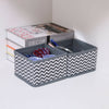 6 Section Canvas Storage Box Wardrobe Organiser Drawer Socks Ties Box Divide
