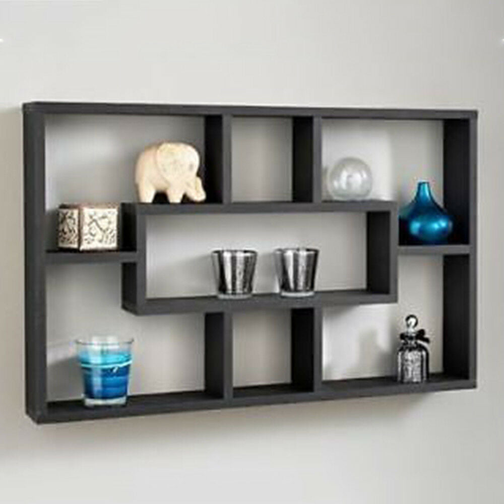 Stylish Space Saving Floating Wall Shelves Display Shelf Bookshelf Storage Unit