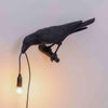 Bird Table Lamps Resin Crow Desk Lamp Bedroom Wall Sconce Light UK NEW