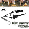 6-in-1 Magnesium Fire Strater Steel Flint Camping Survival Stick Lighter Stick