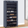 Mondeer Dustproof 45 Pairs 9 Tier Shoes Organiser Rack Cabinet Stand Holds Grey