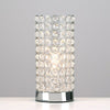 Modern Touch Table Lamp 23cm Genuine Crystal Dimmer Chrome Lounge Light Home