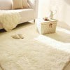 Fluffy Rugs Anti-Skid Shaggy Area Rug Dining Room Carpet Floor Mats Home Bedroom